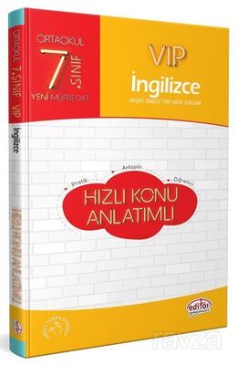 7. Sınıf VIP İngilizce Hızlı Konu Anlatımlı - 1