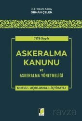 7179 Sayılı Askeralma Kanunu ve Askeralma Yönetmeliği - Adalet Yayınevi