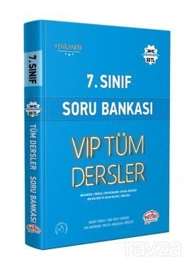 7.Sınıf Vıp Tüm Dersler Soru Bankası Mavi Kitap - 1