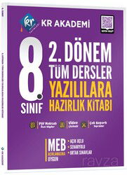 8. Sınıf 2. Dönem Tüm Dersler Yazılılara Hazırlık Kitabı - KR Eğitim Yayınları