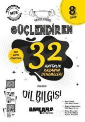 8. Sınıf Güçlendiren 32 Haftalık Dil Bilgisi Kazanım Denemeleri (Video Çözümlü) - Ankara Yayıncılık