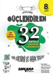 8. Sınıf Güçlendiren 32 Haftalık Din Kültürü ve Ahlak Bilgisi Kazanım Denemeleri (Video Çözümlü) - Ankara Yayıncılık