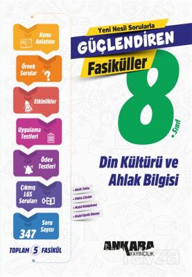 8. Sınıf Güçlendiren Din Kültürü ve Ahlak Bilgisi Fasiküller (Video Çözümlü) - Ankara Yayıncılık