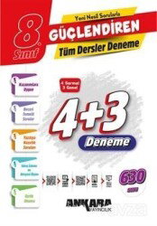 8. Sınıf Güçlendiren Tüm Dersler Denemeler (4+3 Denemeler) - Ankara Yayıncılık