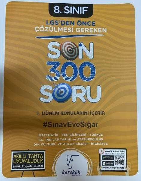8. Sınıf LGS'den Önce Çözülmesi Gereken Son 300 Soru - Karekök