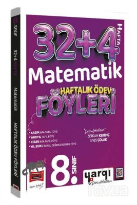 8. Sınıf Matematik 32+4 Haftalık Ödev Föyleri - Yargı Yayınevi (Ankara)