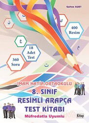 8. Sınıf Resimli Arapça Test Kitabı - Kitap Dünyası (Konya)