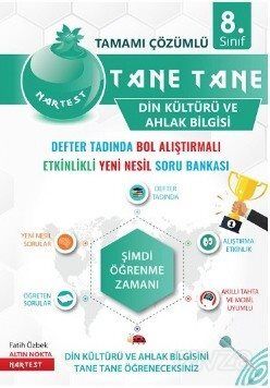 8. Sınıf Tamamı Çözümlü Tane Tane Din Kültürü ve Ahlak Bilgisi Defter Tadında Bol Alıştırmalı Etkinl - 1