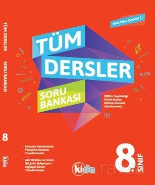 8. Sınıf Tüm Dersler Soru Bankası Tümü Video Çözümlü - 1