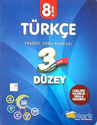 8. Sınıf Türkçe 3 Düzey Fasikül Soru Bankası - 1