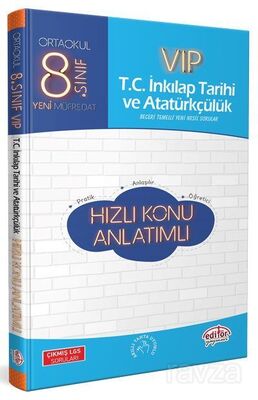 8. Sınıf VIP T.C. İnkılap Tarihi ve Atatürkçülük Hızlı Konu Anlatımı - 1