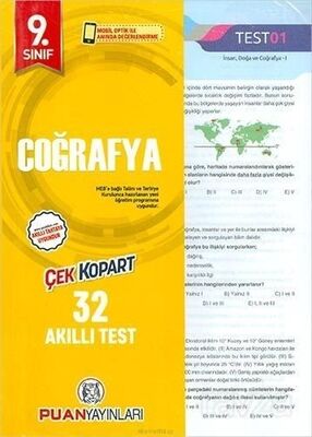 9. Sınıf Coğrafya Yaprak Test - 1