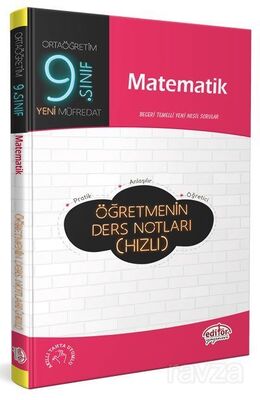 9. Sınıf Matematik Öğretmenin Ders Notları (Hızlı) - 1