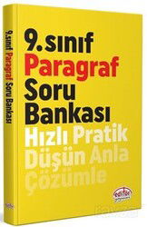 9. Sınıf Paragraf Soru Bankası - Editör Yayınları