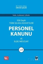 926 Sayılı Türk Silahlı Kuvvetleri Personel Kanunu ve İlgili Mevzuat (2 Cilt) - Adalet Yayınevi