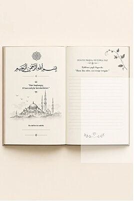 A5 Ayet Duali Kolaj Serisi 20 – Rabbin Seni Hosnut Edecek Noktali Defter - 3