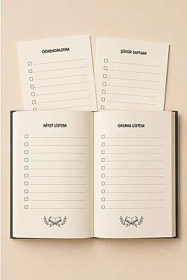 A5 Ayet Duali Kolaj Serisi 20 – Rabbin Seni Hosnut Edecek Noktali Defter - 4