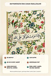 A5 Ayet Duali Kolaj Serisi 25 – Karar Ver ve Tevekkül Et Noktali Defter - 2