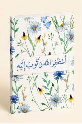 A5 Ayet Duali Kolaj Serisi 30 – Istigfar Çiçekleri (Estagfirullah ve Etûbü Ileyh) Noktali Defter - Hobbi Tasarim