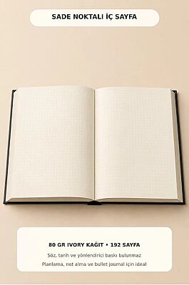 A5 Kapilar Ülkesi Serisi 4 – Siyah Geometrik Kapi Sert Kapak Noktali Ajanda - 4