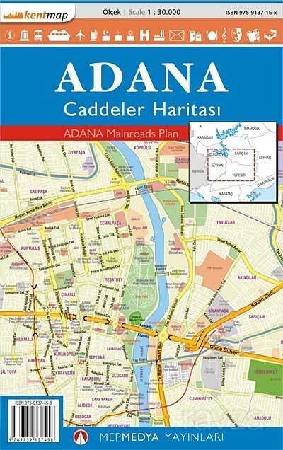 Adana Caddeler Haritası - 1