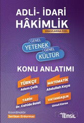 Adli- İdari Hakimlik Genel Yetenek - Genel Kültür Konu Anlatımı - Temsil Kitap