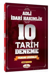 Adli İdari Hakimlik Tarih 10 Deneme Tamamı Çözümlü - Yönerge Yayınları