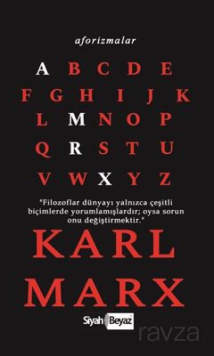 Aforizmalar / Karl Marx - Siyah Beyaz Yayınları