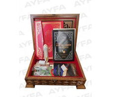 Ahşap Rahle Boy Kalem Kuranı Kerim Seti V 6.1-16GB- Lüx Ahşap Kutu(Kod:TS036) - Ayfa Basın