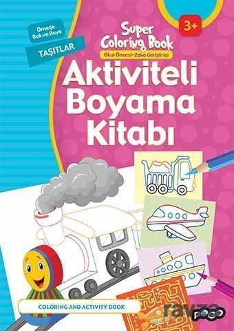 Aktiviteli Boyama Kitabı / Taşıtlar - 1