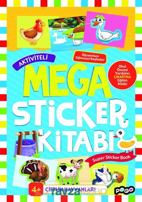 Aktiviteli Mega Sticker / Çiftlik Hayvanları - 1