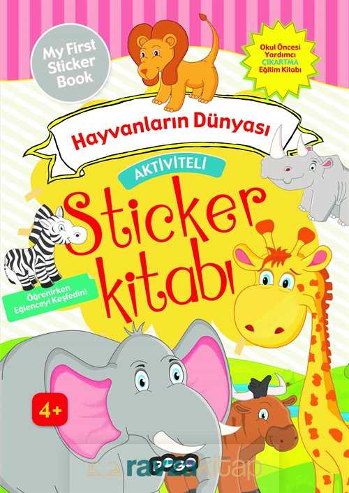 Aktiviteli Sticker Kitabı / Hayvanların Dünyası - 1