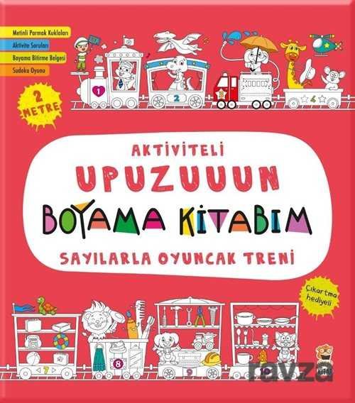 Aktiviteli Upuzuuun Boyama Kitabım / Sayılarla Oyuncak Treni - 5