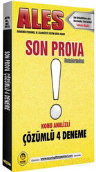 ALES Son Prova 4 Çözümlü Deneme - Tasarı Yayıncılık