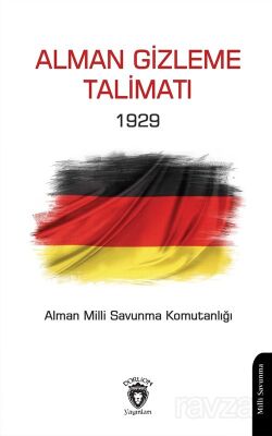 Alman Gizleme Talimatı 1929 - 1