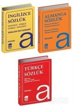 Almanca İngilizce Türkçe Sözlükler (3 Kitap Set Biala Kapak) - 1