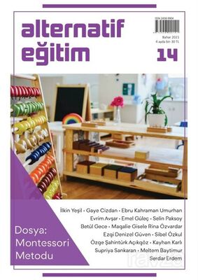 Alternatif Eğitim Dergisi Sayı:14 Montessori Metodu - 1