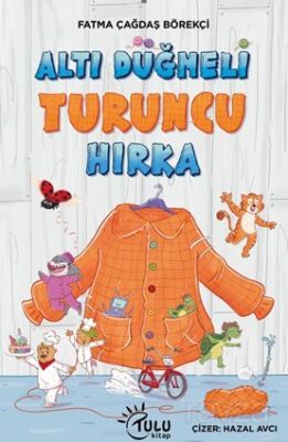 Altı Düğmeli Turuncu Hırka - 1