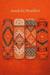 Anadolu Motifleri Dörtlü Ayraç Seti - Hobbi Tasarim