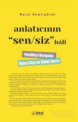 Anlatıcının Sen / Siz Hali - 1