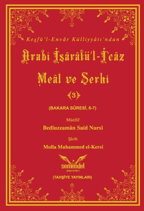 Arabi Isaratül - Icaz Meal ve Serhi - Semerkand Yayıncılık
