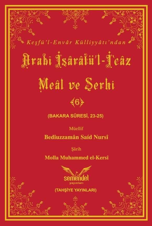 Arabi Isaratül - Icaz Meal ve Serhi - 6 - 1