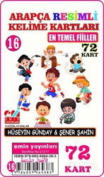 Arapça Resimli Kelime Kartları 16 En Temel Fiiler (72 Kart) - Emin Yayınları (Bursa)