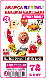 Arapça Resimli Kelime Kartları 3 / Yiyeyek - İçecekler - Emin Yayınları (Bursa)