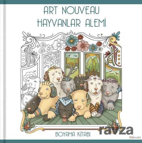 Art Nouveau - Hayvanlar Alemi Boyama Kitabı - 1