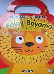 Aslan - Çıkartmalı - Çantalı Kolay Boyama - 0-6 Yaş Yayınları