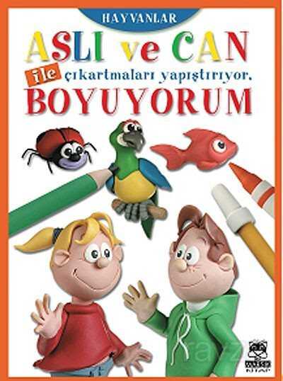 Aslı ve Can ile Çıkartmaları Yapıştırıyor, Boyuyorum - Hayvanlar - 2