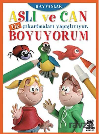 Aslı ve Can ile Çıkartmaları Yapıştırıyor, Boyuyorum - Hayvanlar - 1