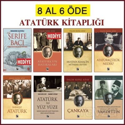 Atatürk Kitapları Seti 8 Al 6 Öde (2 Kitap Hediye) - 1