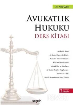 Avukatlık Hukuku Ders Kitabı - 1